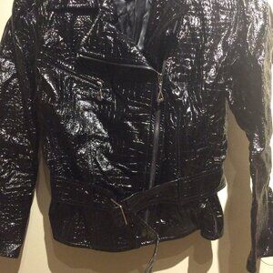 Vintage Escada by Margaretha Ley motorcycle leather jacket made in Germany sz 38